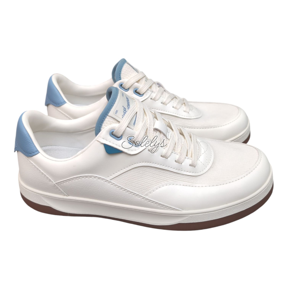 Vessi Courtside Classic Waterproof Mens 8 Womens 9 Off White Tidal Blue Sneaker